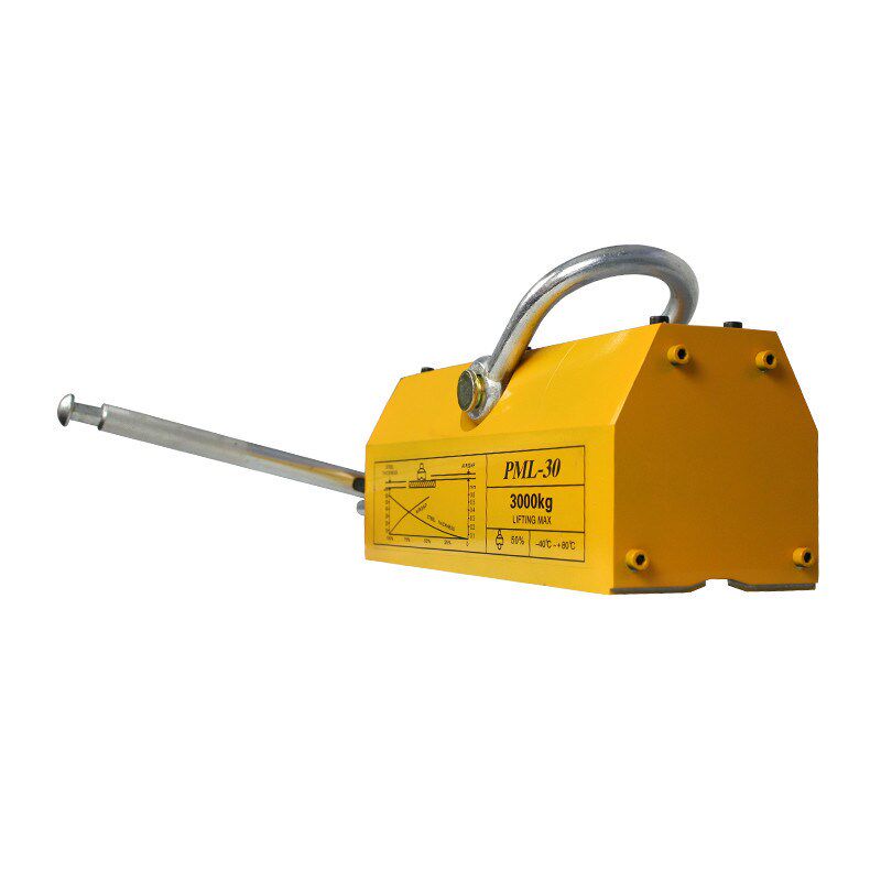 永磁起重器3000kg圆钢导磁材料3吨吊装搬运永磁铁设计永磁吸盘