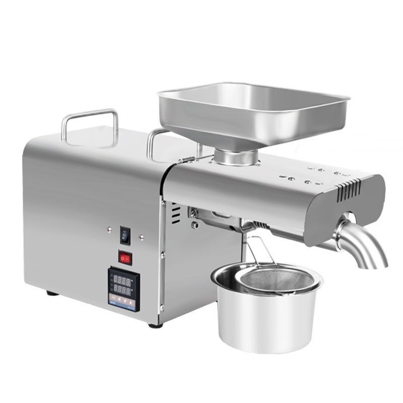 家用温控不锈钢榨油机家庭智能电动冷热榨商用全自动可以订做110V