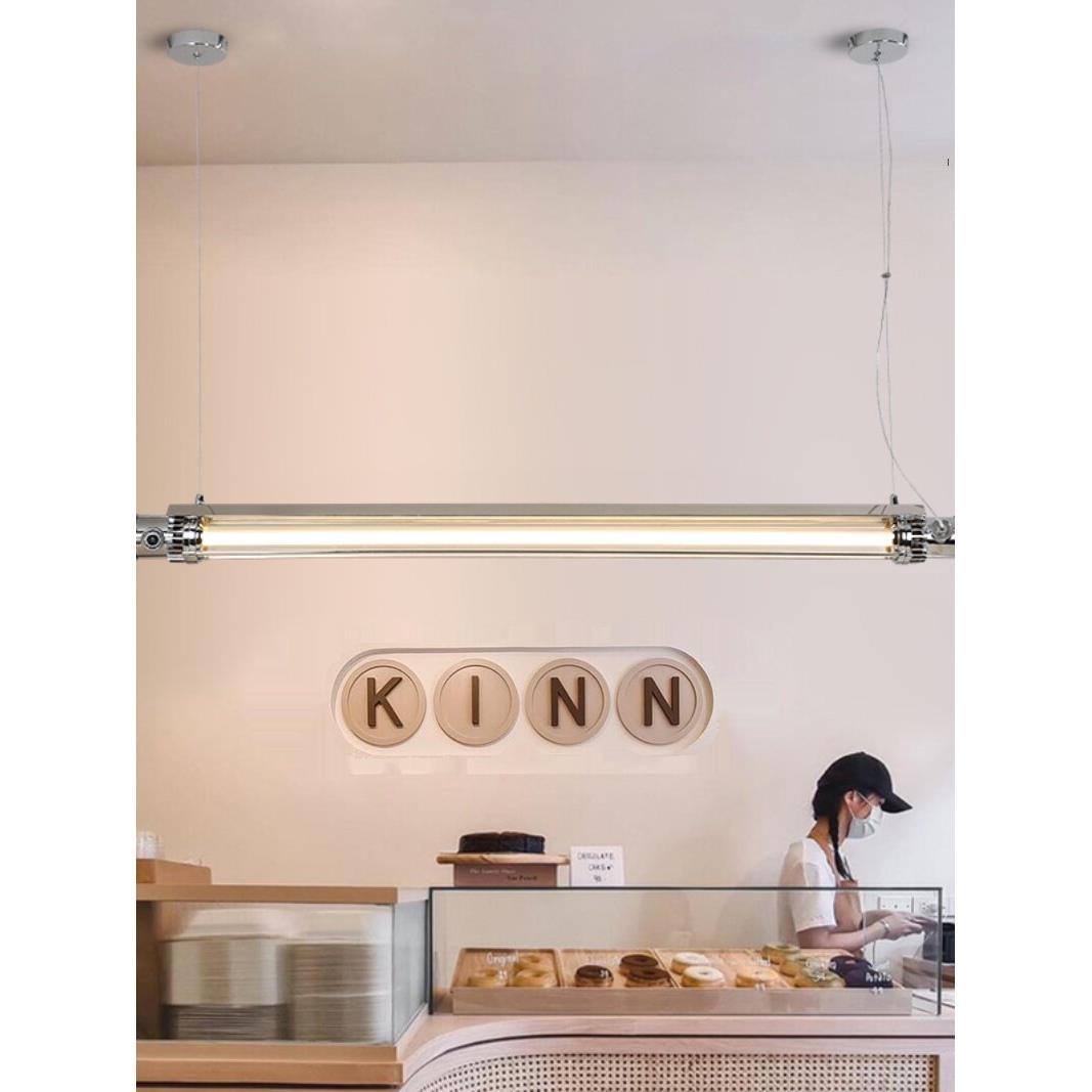 吧台吊灯loft设计师工业风覆古餐厅网红咖啡厅店铺办公室长条吊灯