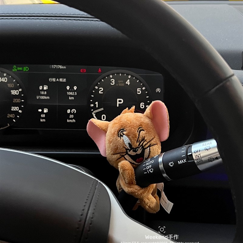 猫和老鼠杰瑞汽车怀挡饰品车载转向灯雨刮器装饰好物Y可爱新车礼