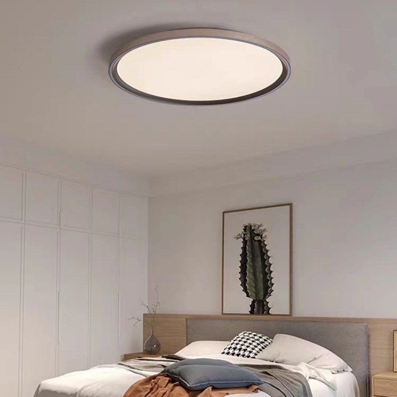 卧室吸顶灯简约现代设计师极简轻奢智能创意圆形主卧书房护眼灯具