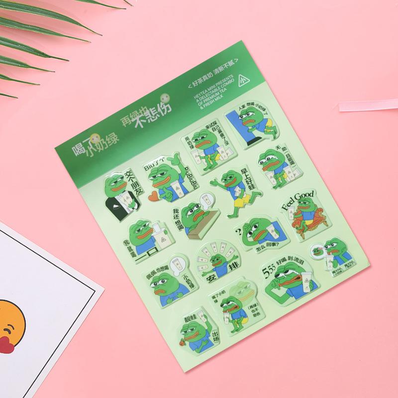 北京工厂制作环保材体贴质儿制童创意YYF泡泡纸卡通立贴画按需作