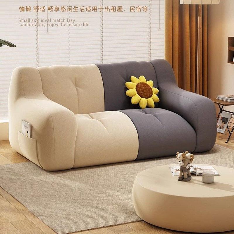 发租懒人沙发卧室单人可躺可睡小户型双人袋豆沙椅出屋阳RCC台榻