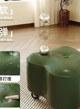 万向轮小凳子用人矮凳带轮的矮凳子UTE大滑轮移动202家5子新款滚