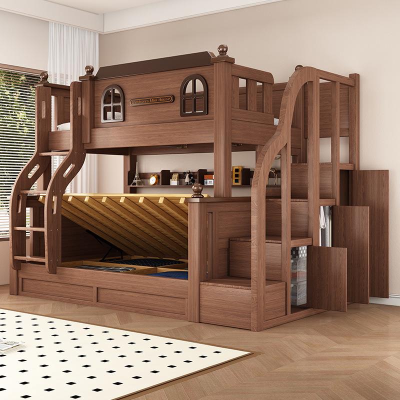 喜挚实木上下床成人两层床高低床子铺母床儿双上层童床母子JKH床