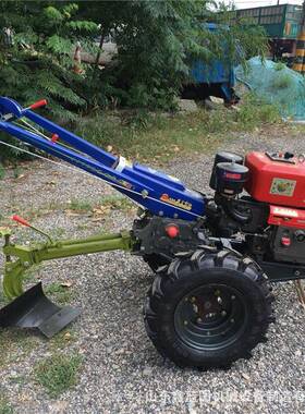 出15马力柴油手扶拖拉机农田耕开沟起垄机12田1底盘稻YVG口犁地旋