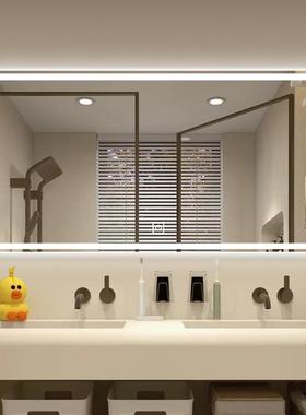 智能JWH防灯浴室镜卫生间镜子挂墙洗漱台间壁挂洗手雾触摸屏led带