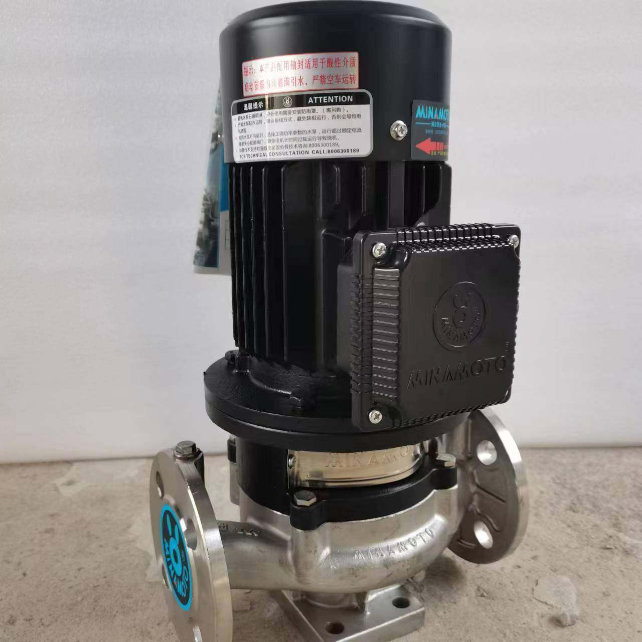 海水养殖不锈钢管道增压泵惠州沃0德G44DF(2)1淡海0-19水化管道泵