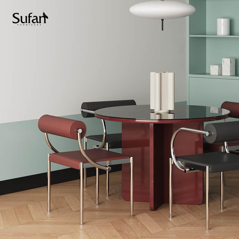 伽利略椅/计师餐椅复古风格椅子锈钢椅SF-YD-07书椅样板间设餐不