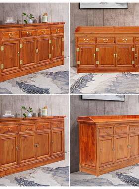 0000029C定全实木餐边柜制中式客厅储物柜餐厅柜靠间墙酒榜店包备