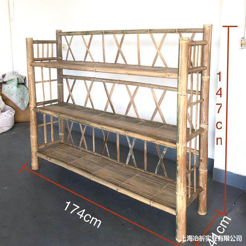 书架多层物衣帽家代用置楠架竹书柜编织简111约柜子子竹子架衣帽