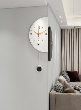 现代双面转角时钟拐角表客厅NWR205挂新款挂墙2挂家用简约钟钟表