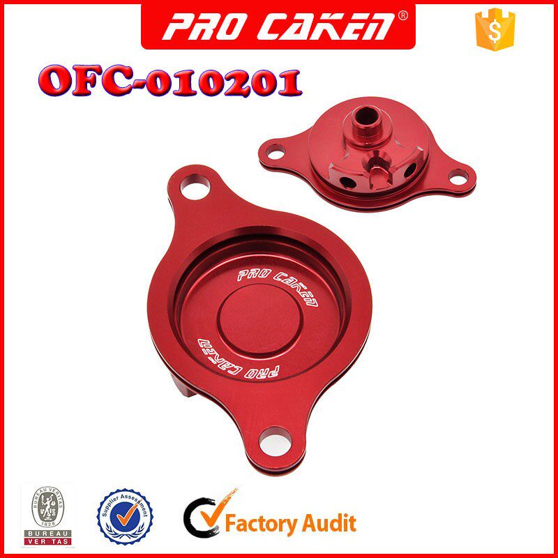 适用于CRF250 10-18  CRF250机油滤盖 OFC-010201越野车改装配件