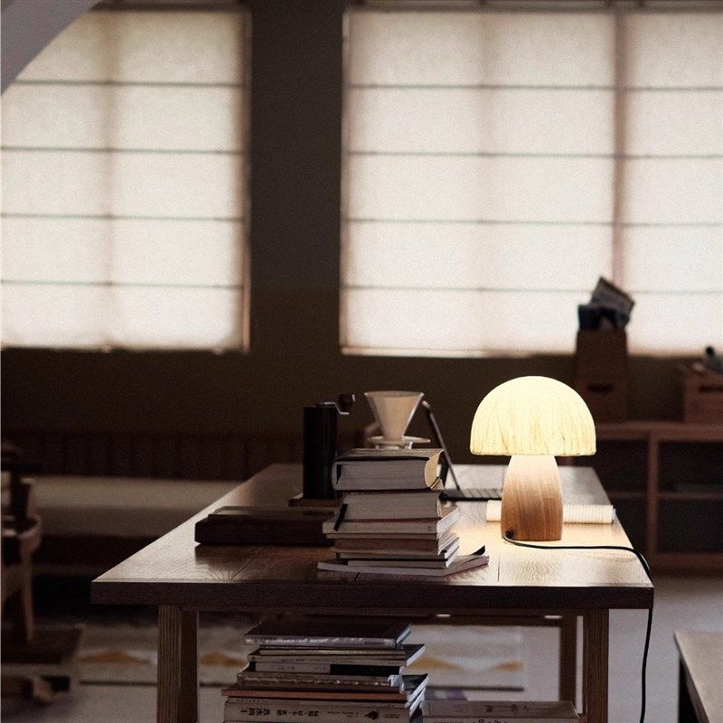 手工日式客厅餐厅书房床头书桌茶几装饰小巧纹理温馨蘑菇装饰台灯,家装灯饰光源,阅读台灯(护眼灯/写字灯),淘宝优惠券,粉丝福利购,淘宝优惠卷