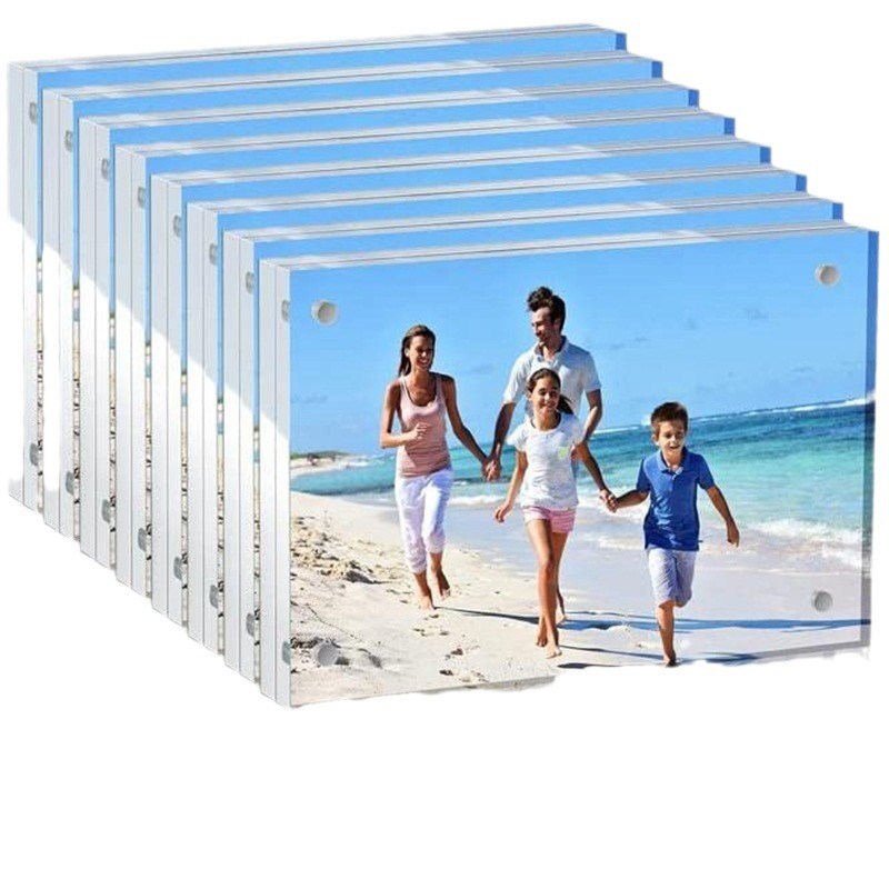 实力生产供应强磁亚克力桌牌台水晶签台卡展示牌相架相框现货