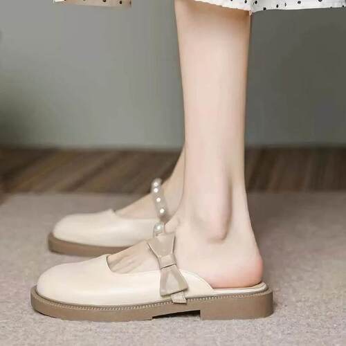 跨境Women's Summer Flat Shoes Closed Slip On Design with