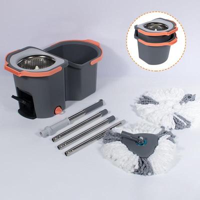 桶懒家用拖地拖把分离式双一758脚踏免手人洗拖布体旋转可拆分mop