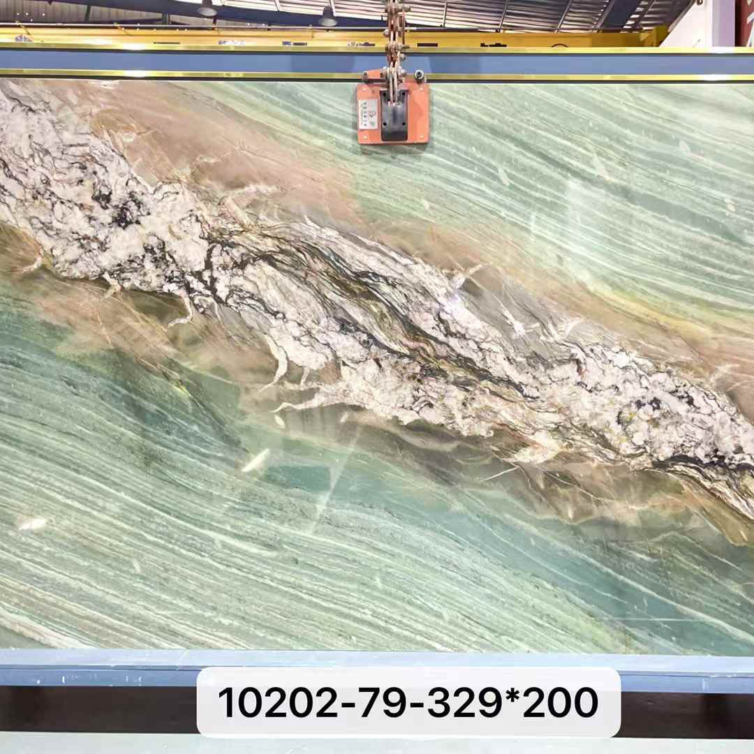 轻奢时光之壁透光大理石电视墙