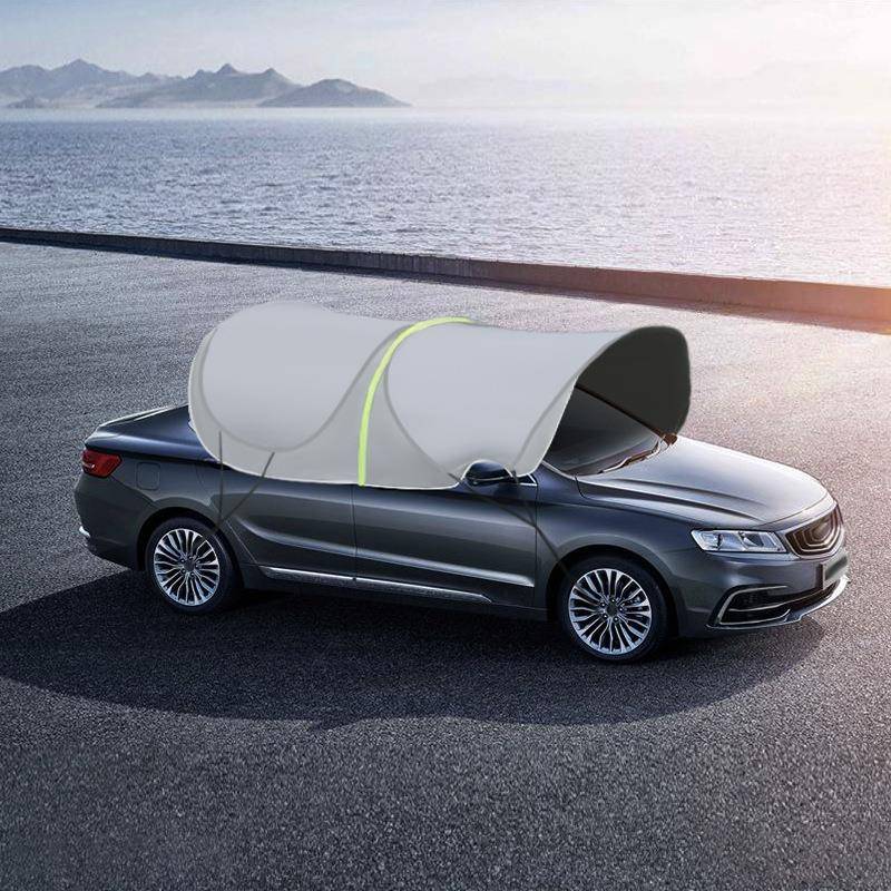 汽车遮阳教123伞非全自动移衣伞动车棚折叠车蓬户外防晒车罩练遮