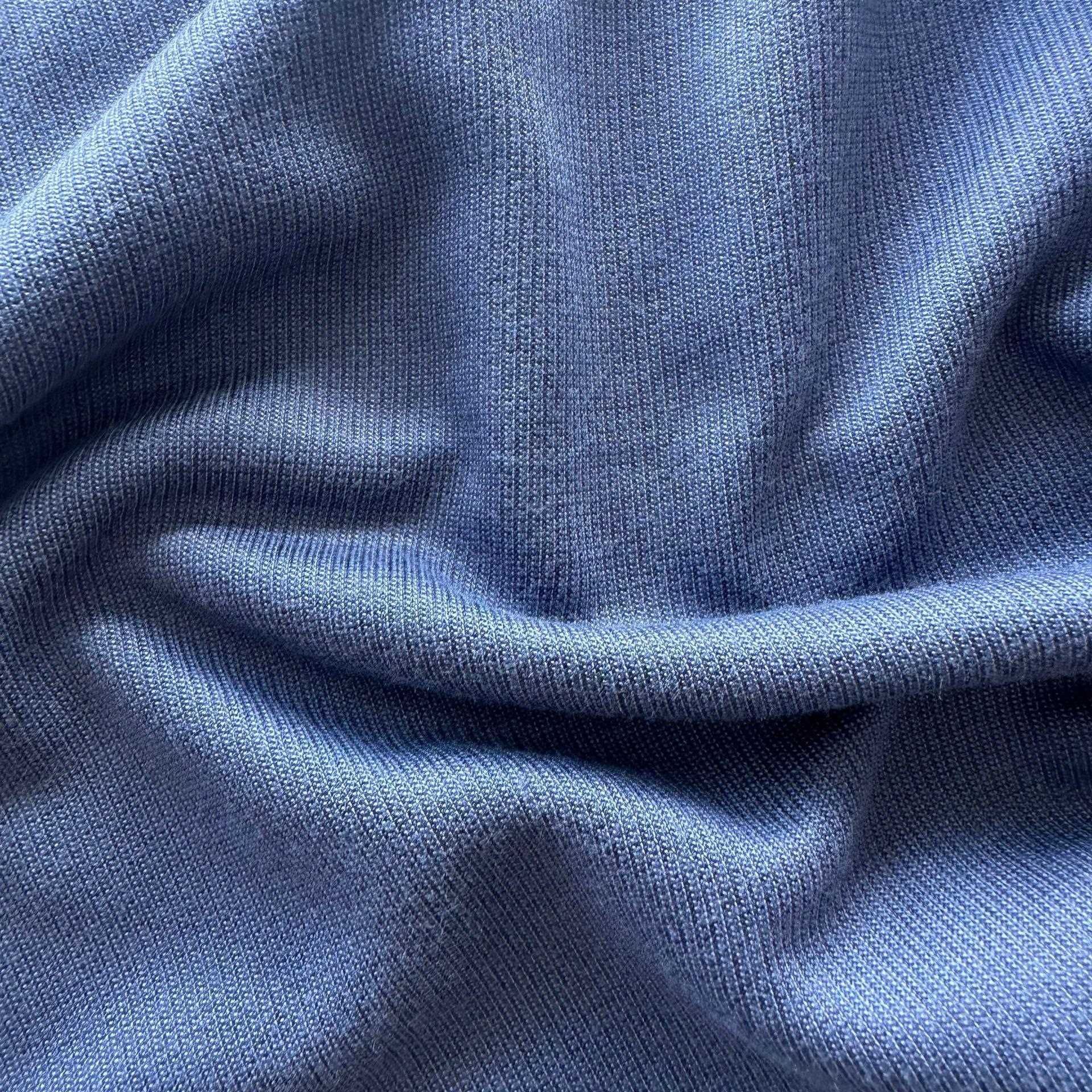 针现货竹IRD子涤双面布背面提竹纤弹维涤纶面料花织力布料