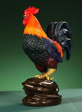 大大利彩铜公鸡吉新WTS中式摆件家居客厅玄关吉公室办装饰品大大