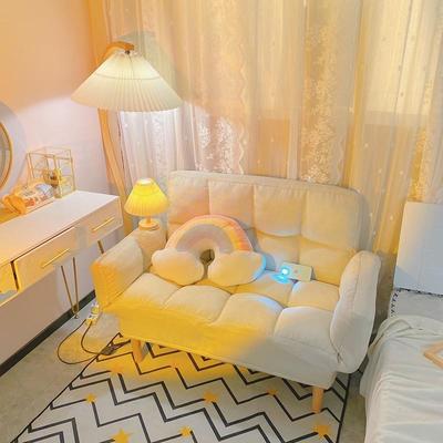 懒人沙发卧室小沙发小户型双SQR人房榻租榻米网红出发可折叠单人