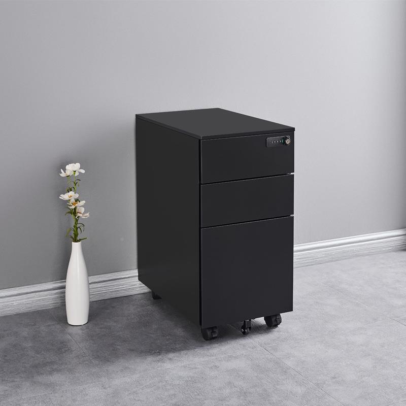 钢JY-HDG制件活动矮柜办公桌下资料文抽屉移柜带锁铁皮柜子收纳储