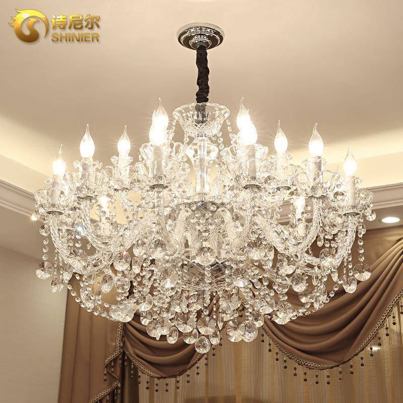 法式水晶吊灯现269灯代简奢华客厅欧式卧室餐厅大气酒婚店庆楼约