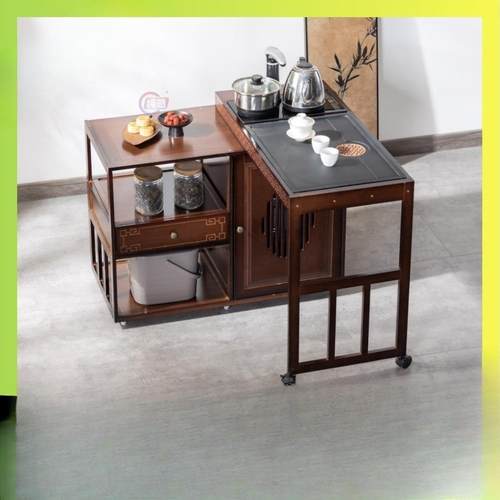 可阳移动用旋转户型小台茶几茶桌家茶HQW水柜茶台烧水壶一体桌椅