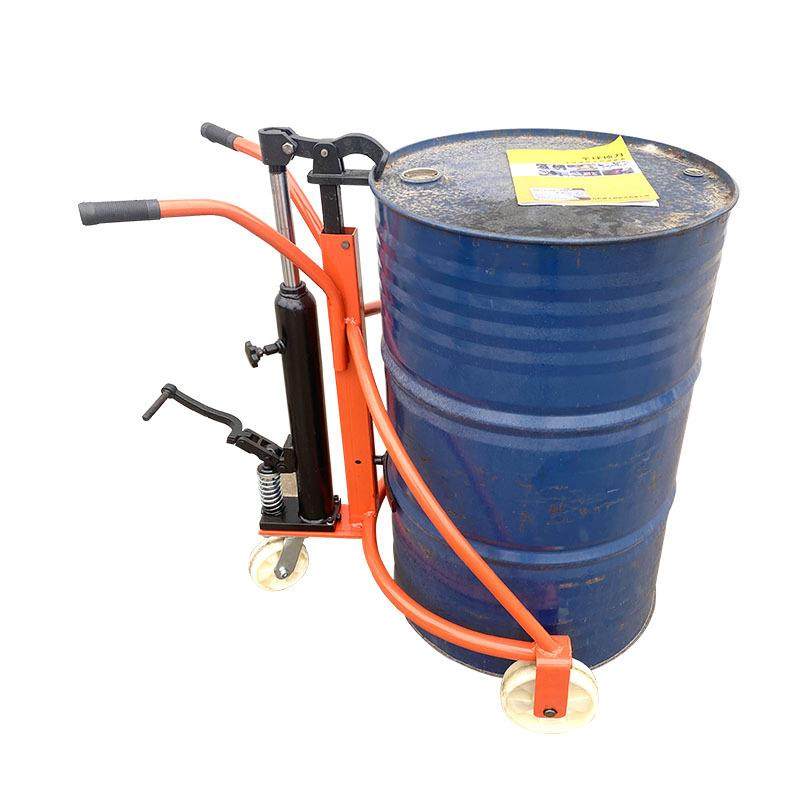 动顶力机械脚踏式油桶车搬运手搬运圆升桶铁桶地牛起高度735100mm