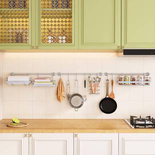 厨厨房置物架架调料架多功能挂钩挂UKK杆房墙用品挂筷子厨具上收