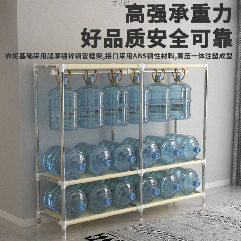 简易衣柜家用卧室布衣柜出租房用加厚组装结实耐用防尘封闭柜衣橱