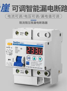 希崖眼睛可视智能漏保护器开关漏电HIQ电断路器63AV总闸22带0家用