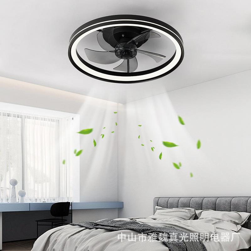 吸顶扇灯卧室客厅餐厅家用无品牌/智能电灯山吊中扇灯工扇风厂
