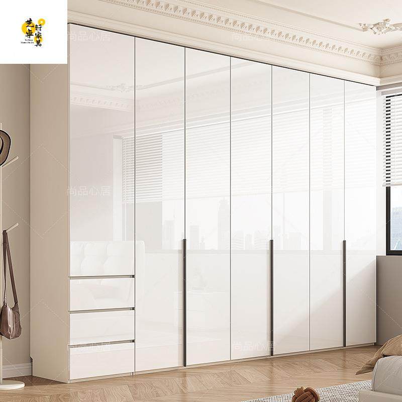 家用橱衣奶油风EN欧F级亮光烤漆CNY衣松柜门简约现柜书桌一体卧室,电子元器件市场,其它元器件,淘宝优惠券,粉丝福利购,淘宝优惠卷