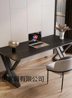 岩板书办DYV桌台式电桌家用加厚公桌出租房意脑式网轻奢学红生学