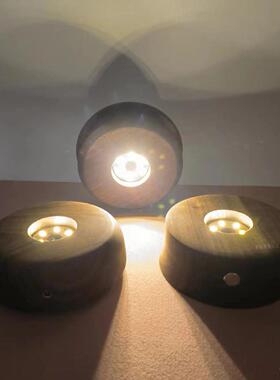 黑胡夜实木小灯卧室睡眠灯婴儿喂奶护眼灯充电81138桃床氛围台头