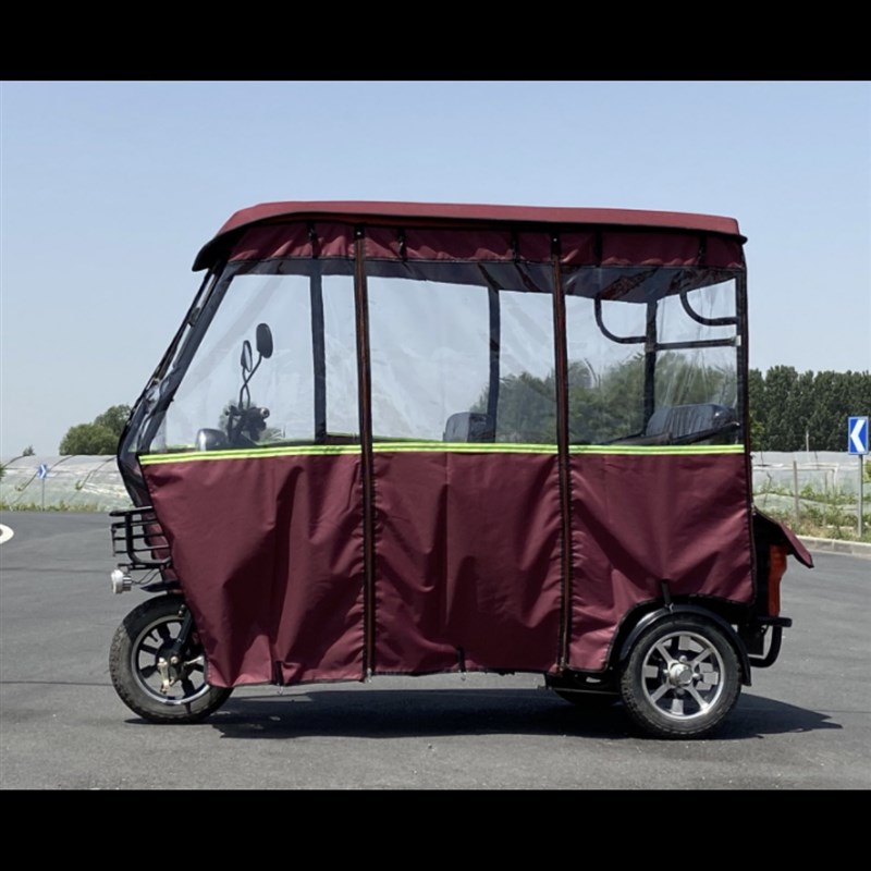 电动三轮车车棚全封闭雨棚小巴士电动车遮阳篷老年三轮车车蓬透明