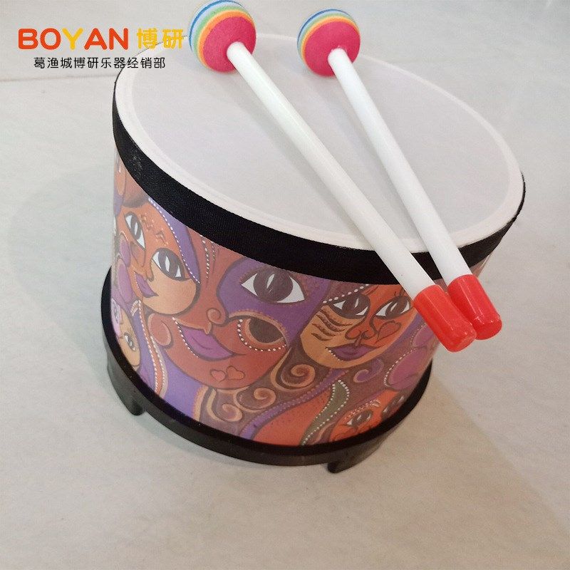 8寸韩国地鼓奥尔夫打击乐器木质手拍鼓儿童舞蹈敲打鼓 邦戈鼓地鼓