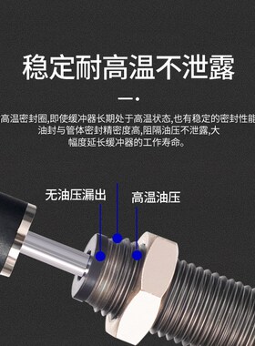 SMC型RB0806油压缓冲器1412/2015气缸液压阻尼器稳压减震器机械手