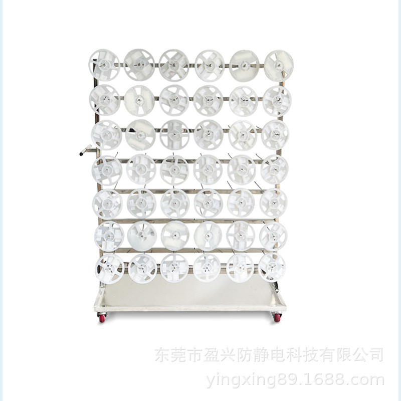 防静电挂料车不锈钢smt料盘车贴片车间存放物料架pcb周转车挂钩架