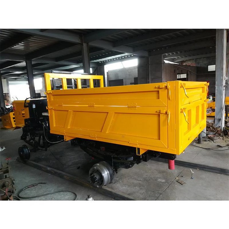 铁路用轨道运输车 载重2吨遥控轨道车 电动四轮平板车地爬车