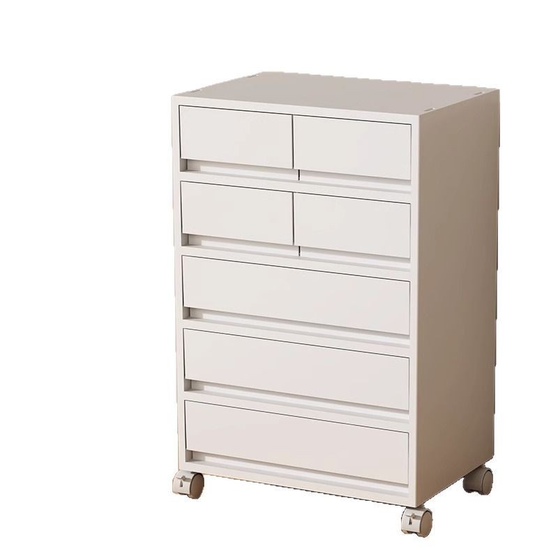 抽屉式文件收纳柜办公室桌面多层A4储物盒可叠加抽收纳盒日式简约