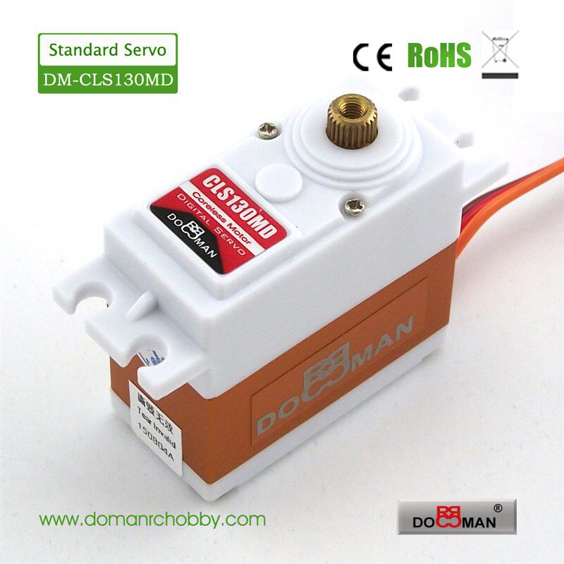 DM-CLS130MD空心杯13kg全铜金属齿1/8车用转向油门伺服器数码舵机