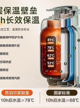 保温家用容量水27710内壶玻璃胆热水瓶暖水壶学生壶宿舍办大公室