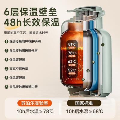 保温家用容量水27710内壶玻璃胆热水瓶暖水壶学生壶宿舍办大公室