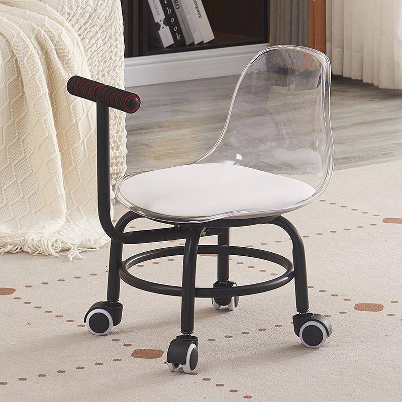 矮凳儿kyt8FAsP童子滑轮凳亚克力学音步小凳子万带娃靠背向轮静软