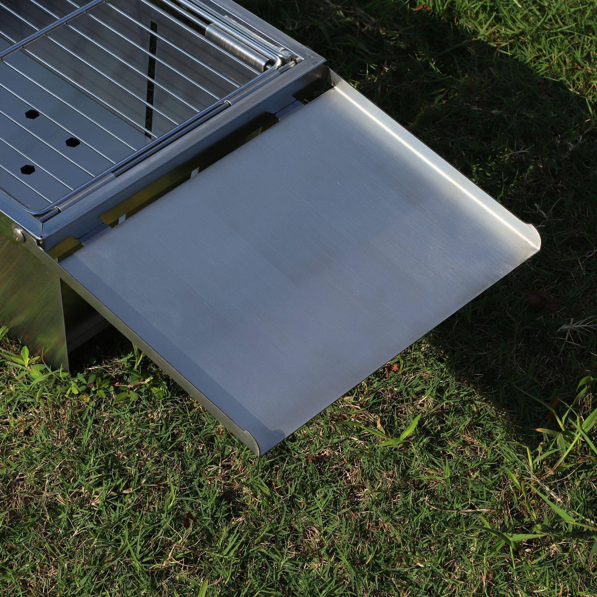 烤炉BB外Q家用室BLI内户露木炭加厚营肉不锈钢便携式折叠烤架子