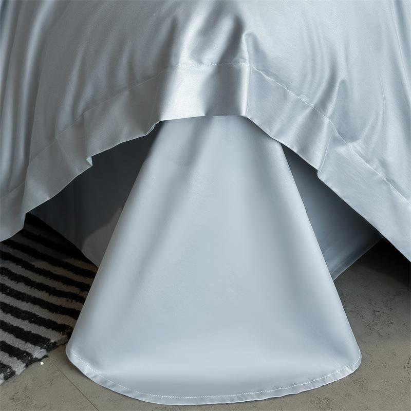 棉新简约纯色高支高贡缎款纯棉四件套长绒床单被套DXM-2025床密上