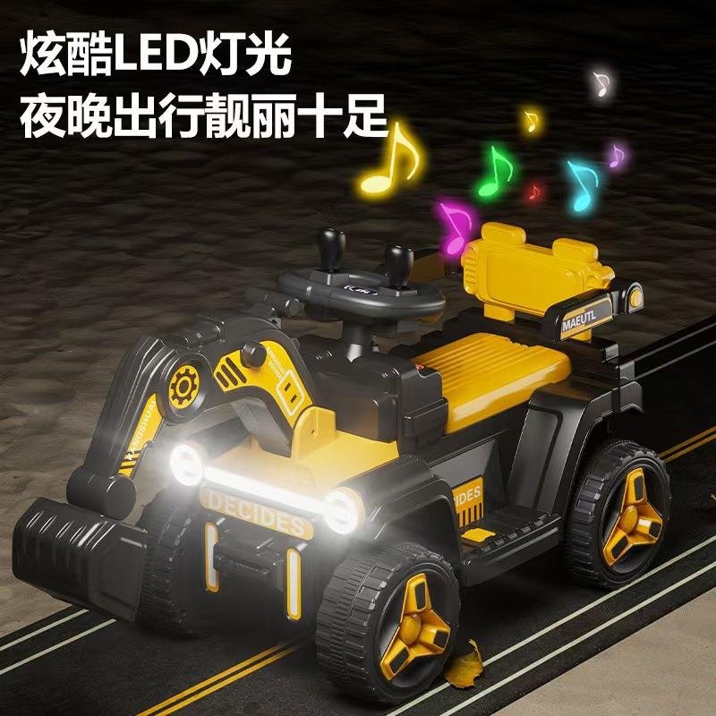 儿童掘机玩具车可坐挖玩具女男孩遥无品牌/电动控挖土机可坐人大